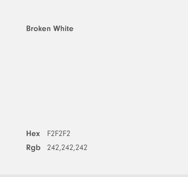 p2_8 White Color Code